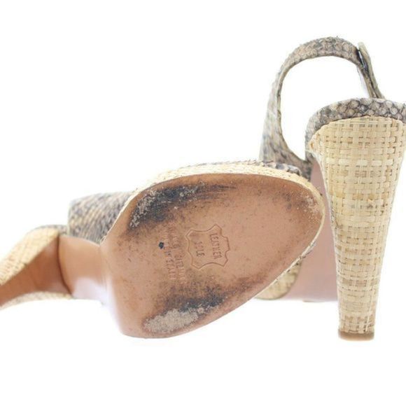 STUART WEITZMAN FOR SCOOP Platform Sandals Size 8 - Picture 5 of 5